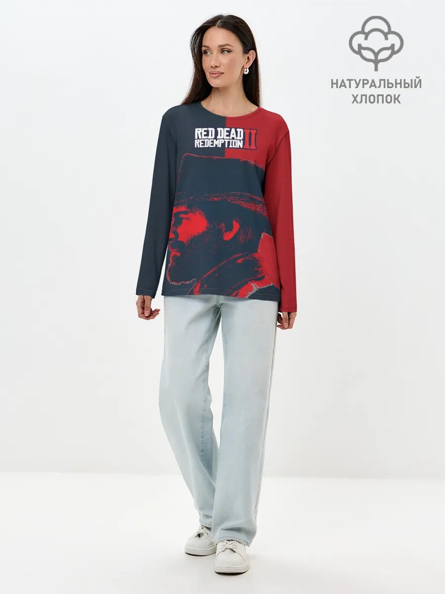 Лонгслив женский. Хлопок / RDR2 | Артур