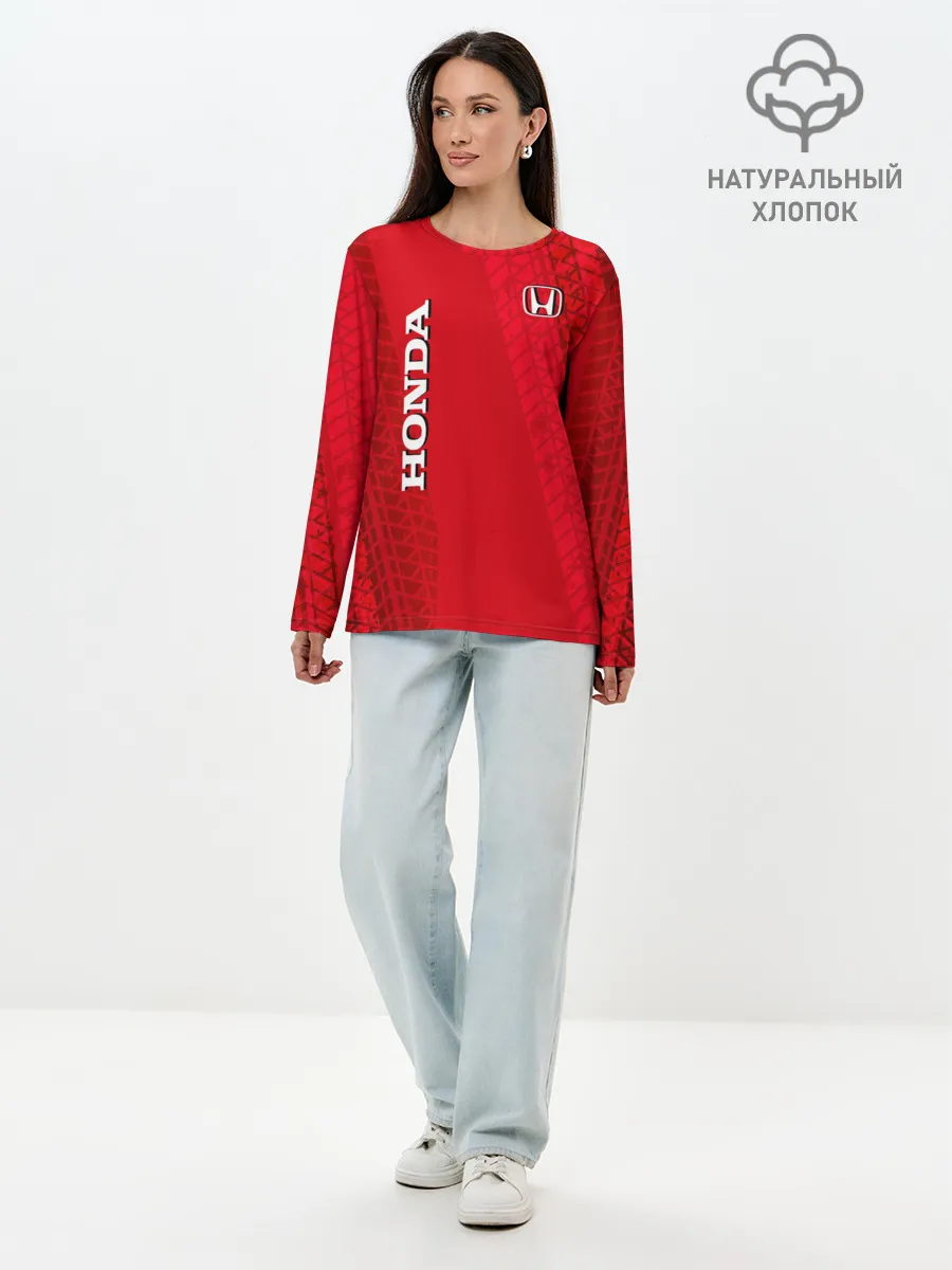 Лонгслив женский. Хлопок / Honda