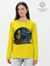 Лонгслив женский. Хлопок / Little nightmares 2 | Yelow