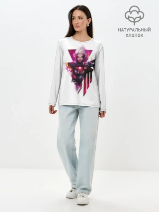 Лонгслив женский. Хлопок / Project | Fiora