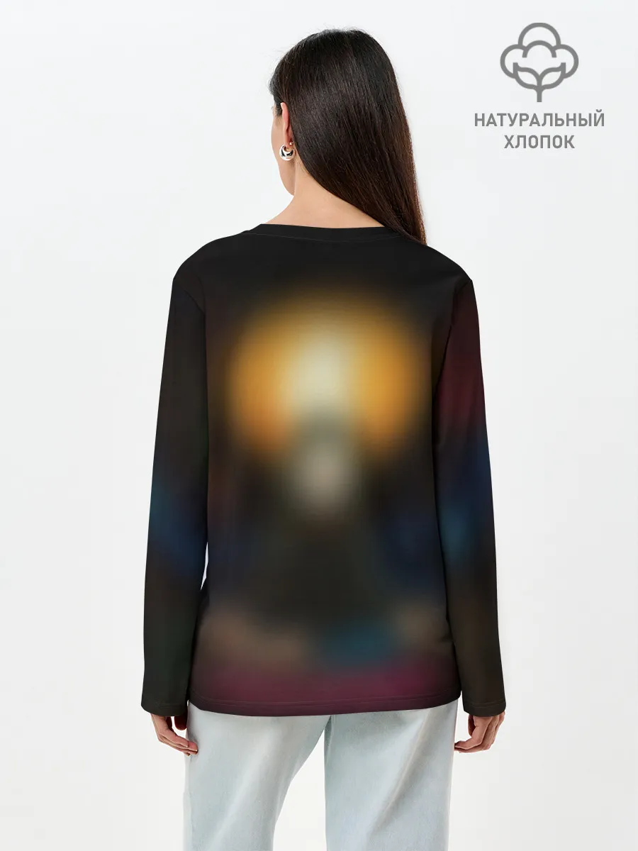 Лонгслив женский. Хлопок / БИТКОИН | BITCOIN