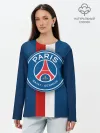 Лонгслив женский. Хлопок / ФК Пари Сен-Жермен