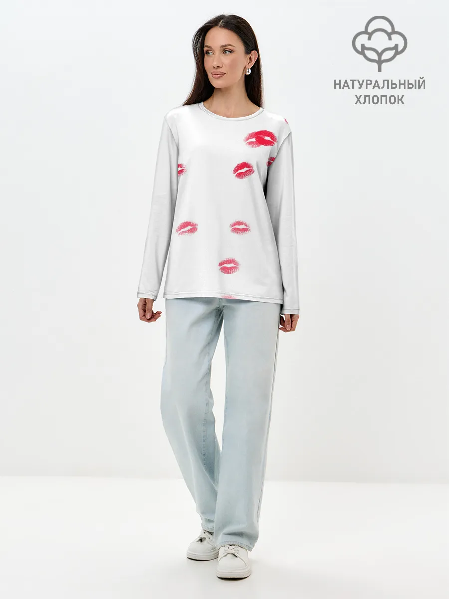 Лонгслив женский. Хлопок / TRAP KISS