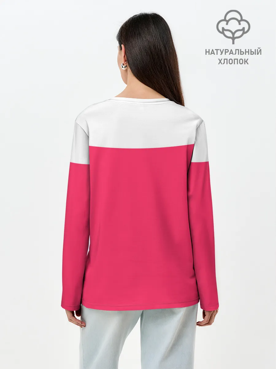 Лонгслив женский. Хлопок / Призрак в доспехах