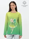 Лонгслив женский. Хлопок / Фея клевера