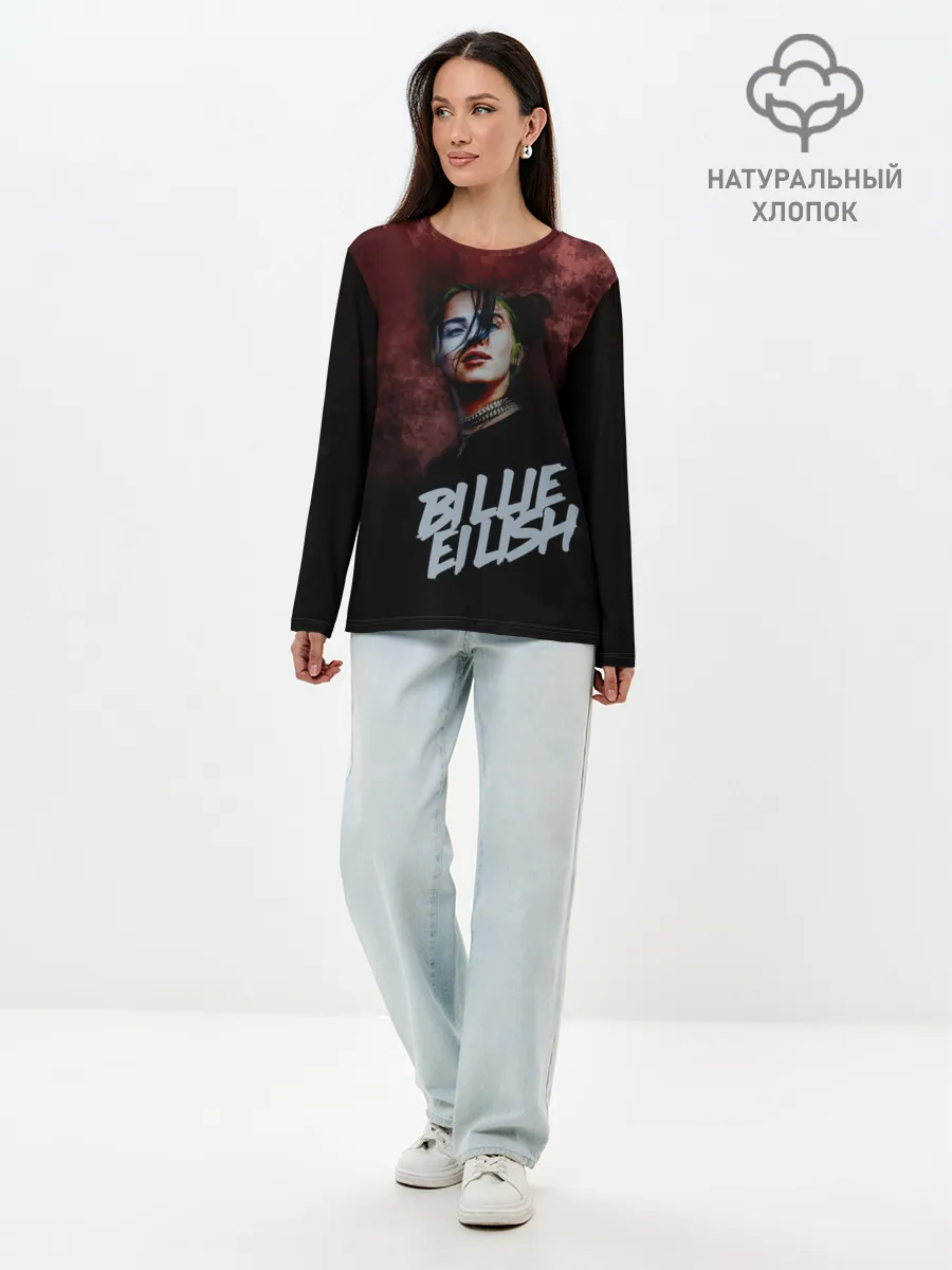 Лонгслив женский. Хлопок / Билли Айлиш