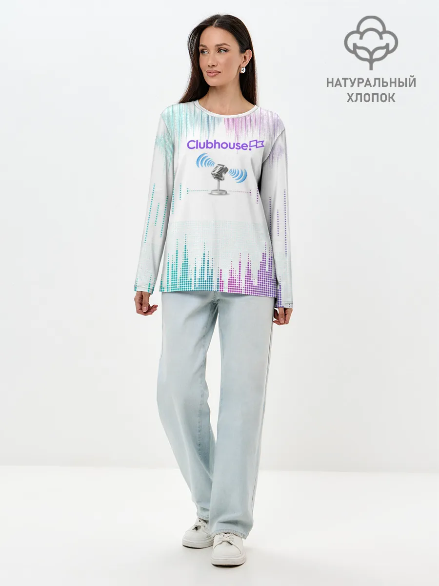 Лонгслив женский. Хлопок / clubhouse