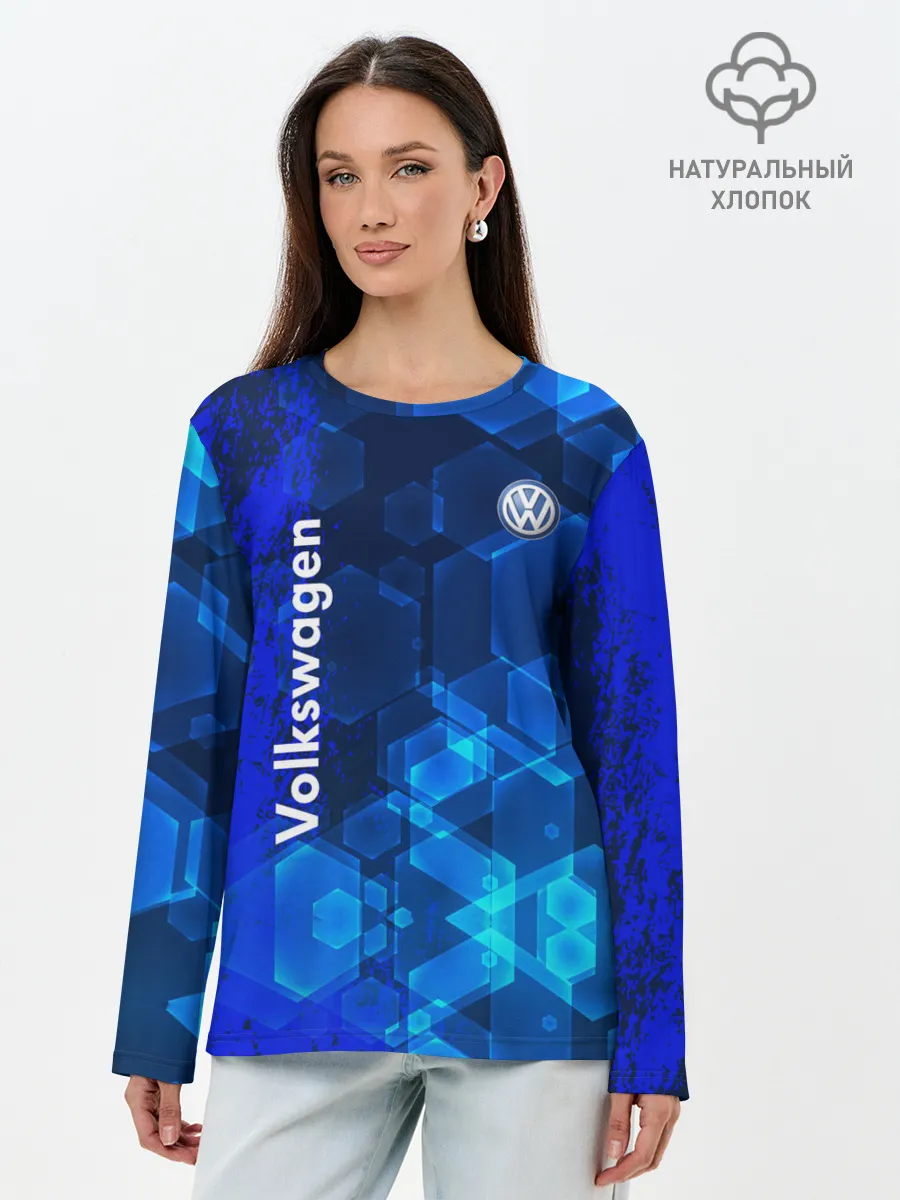 Лонгслив женский. Хлопок / Volkswagen