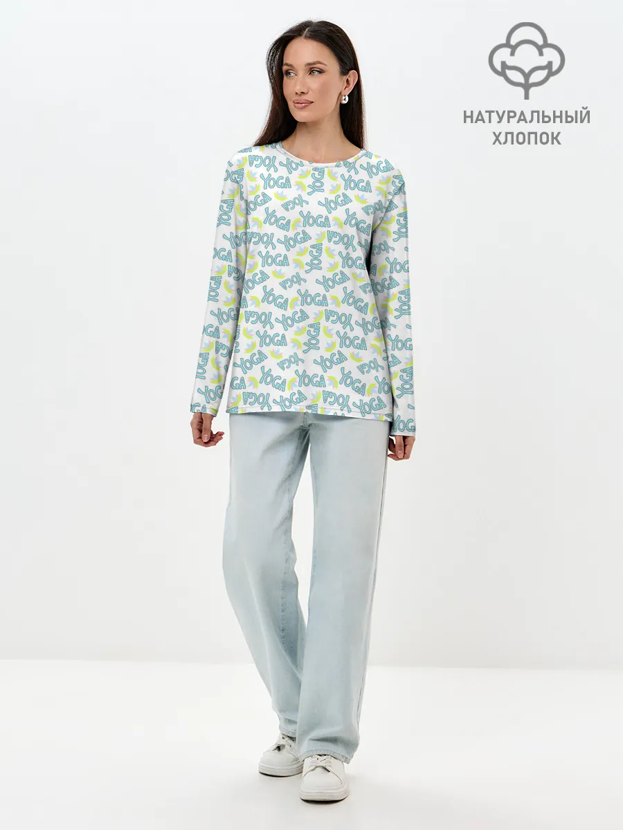 Лонгслив женский. Хлопок / Yoga