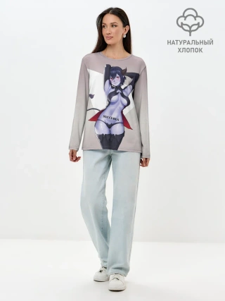 Лонгслив женский. Хлопок / Succubus