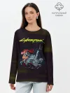 Лонгслив женский. Хлопок / Cyberpunk 2077 киберубийство