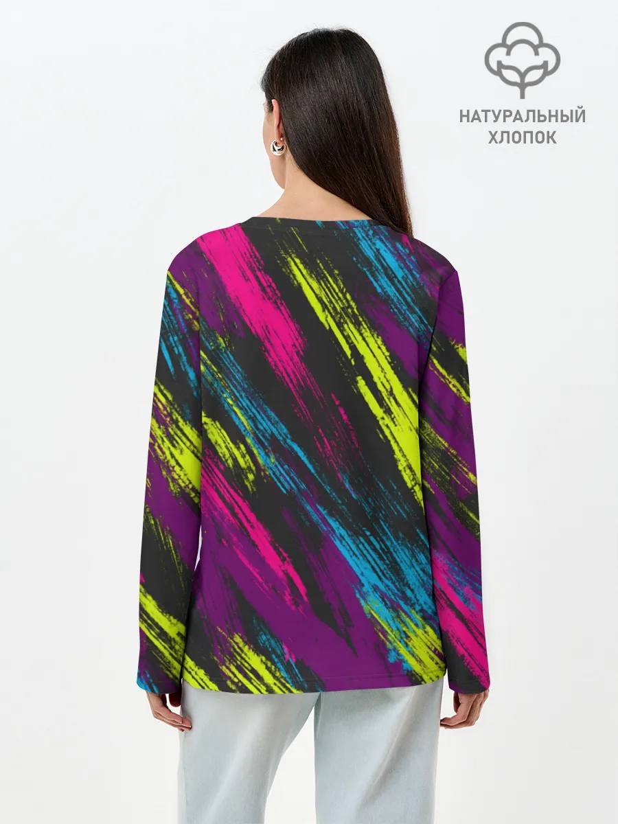 Лонгслив женский. Хлопок / SUMMER 2021