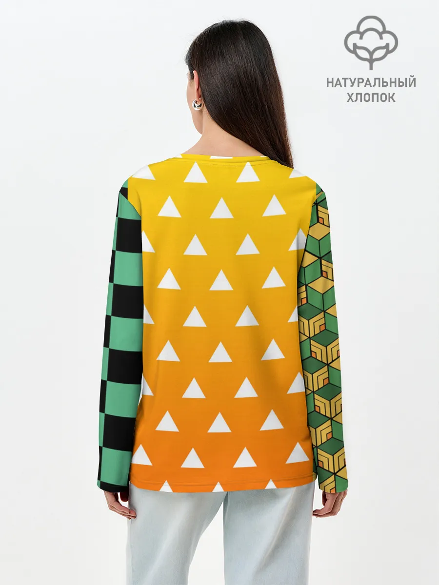 Лонгслив женский. Хлопок / ТАНДЖИРО | ЗЕНИТЦУ | ТОМИОКА