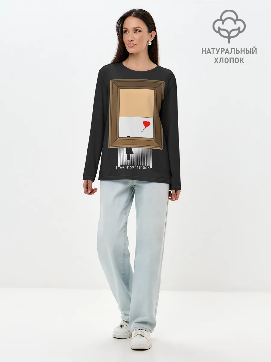 Лонгслив женский. Хлопок / Arts free | Banksy