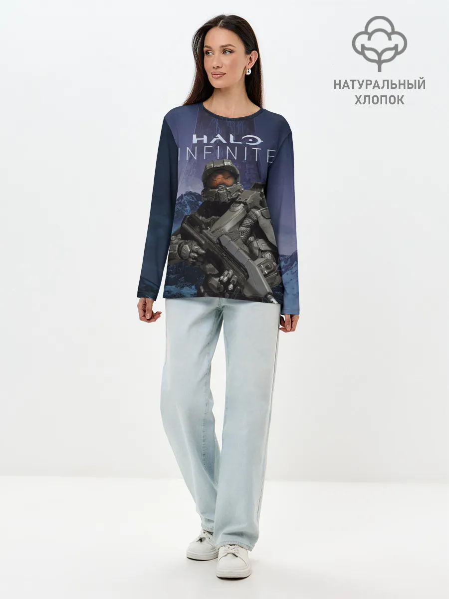 Лонгслив женский. Хлопок / Halo Infinite