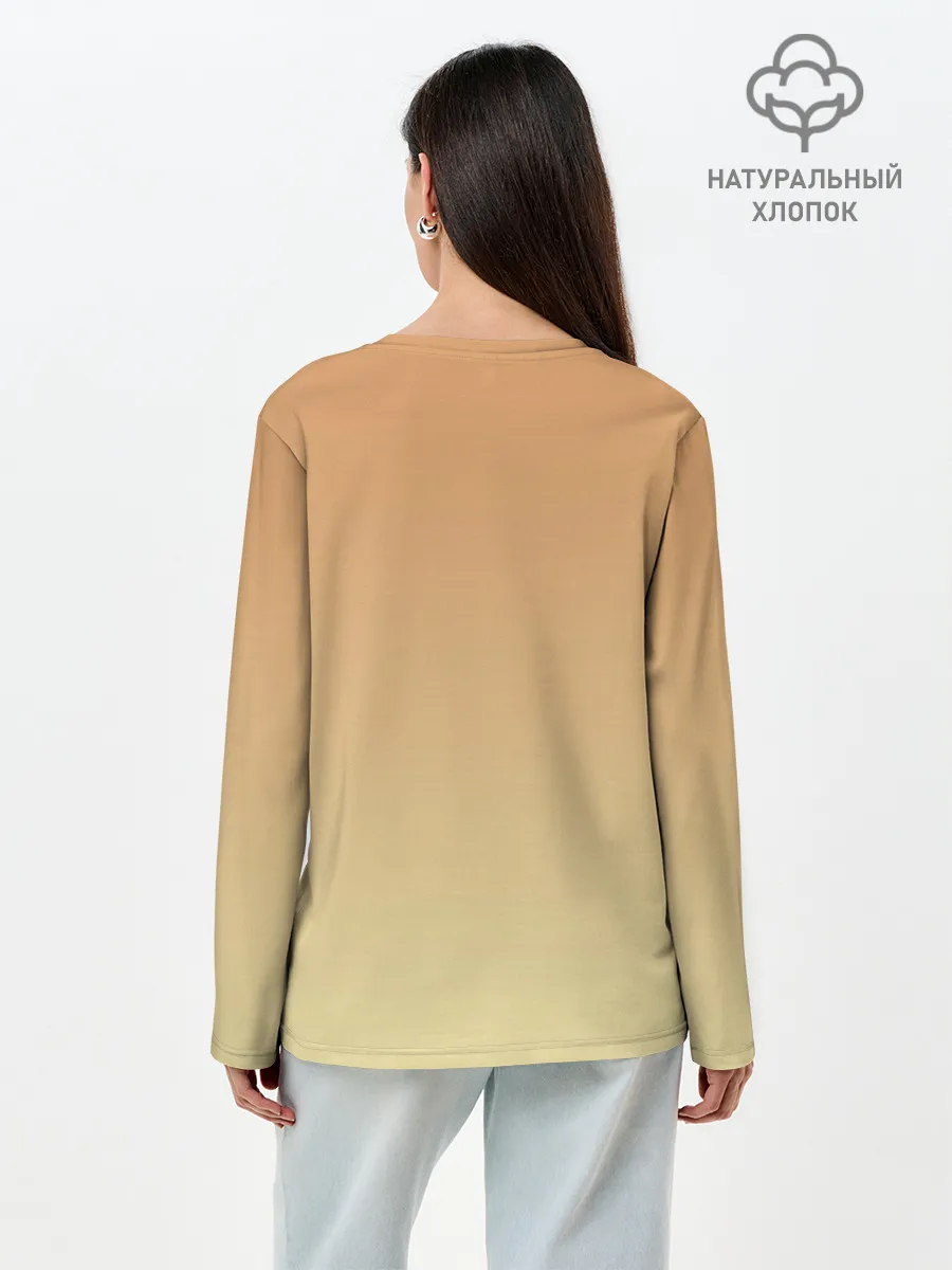 Лонгслив женский. Хлопок / милашный зверек