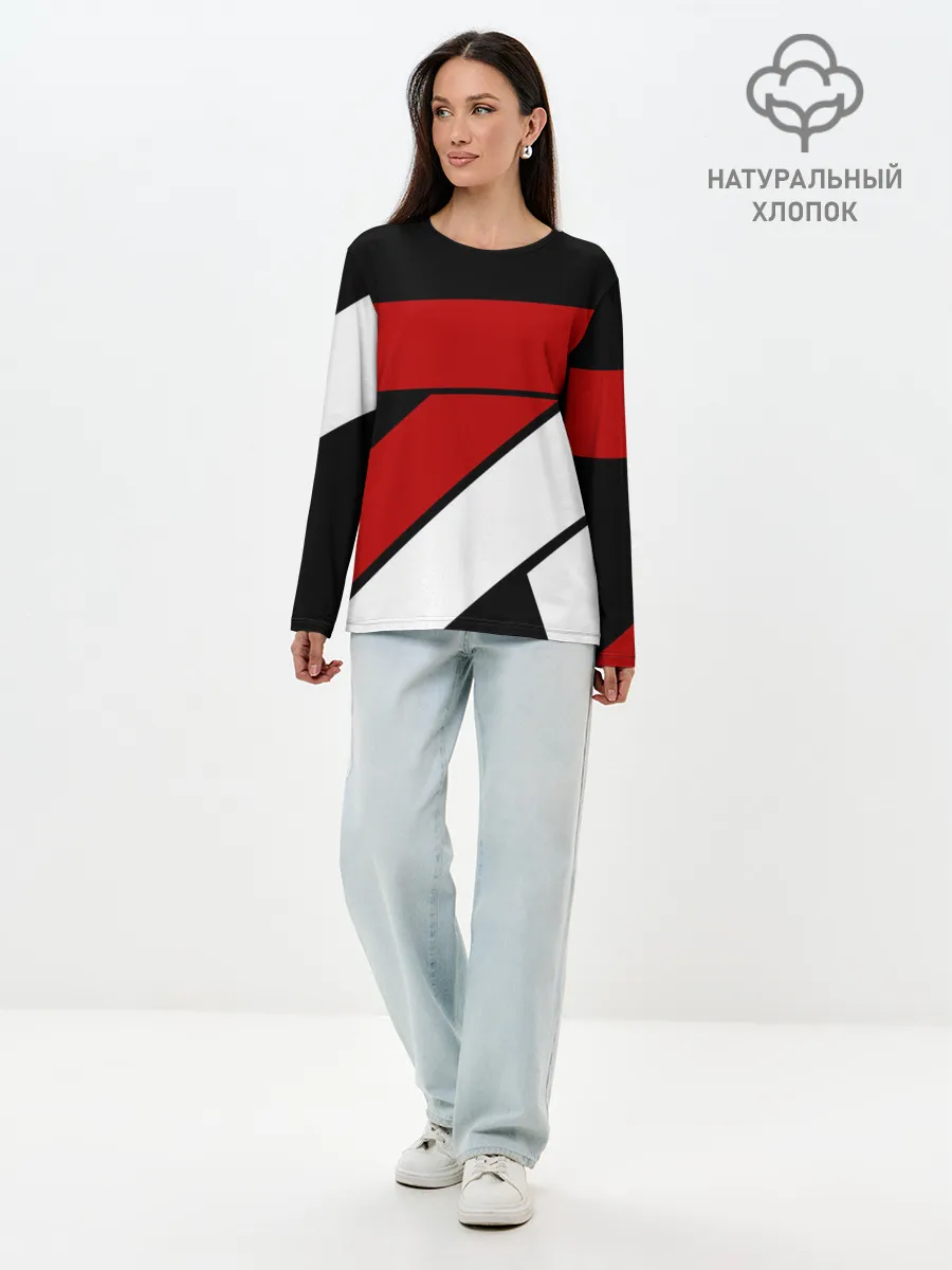 Лонгслив женский. Хлопок / GEOMETRY SPORT