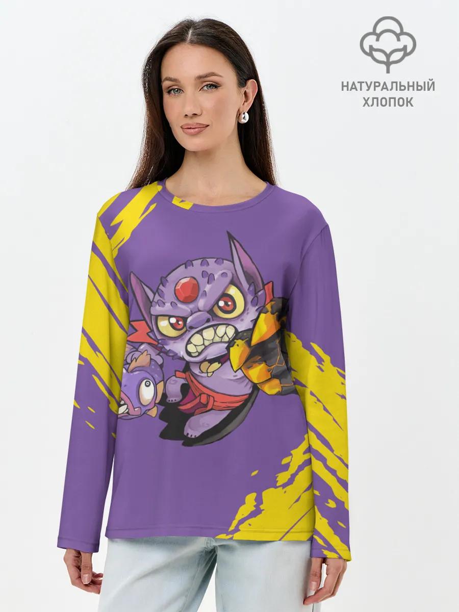 Лонгслив женский. Хлопок / Лион | Dota 2