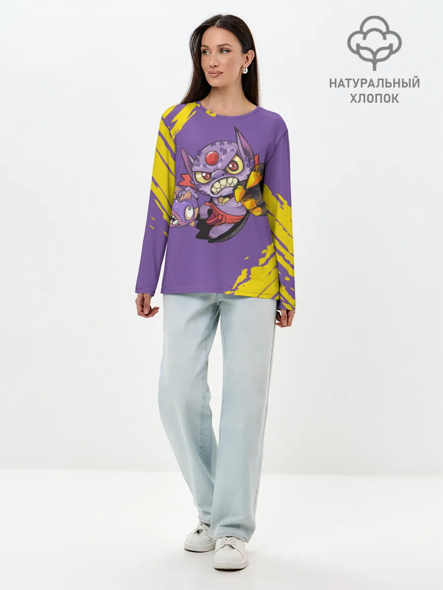 Лонгслив женский. Хлопок / Лион | Dota 2