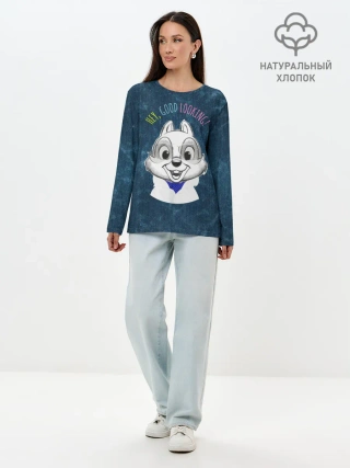 Лонгслив женский. Хлопок / Hey, good looking!