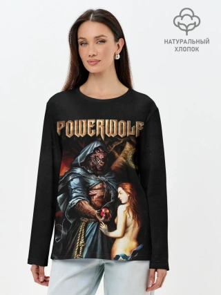 Лонгслив женский. Хлопок / Powerwolf