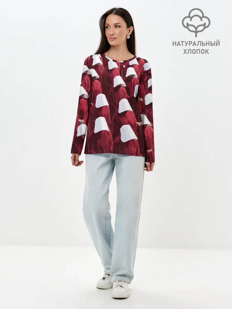 Лонгслив женский. Хлопок / Рассказ Служанки