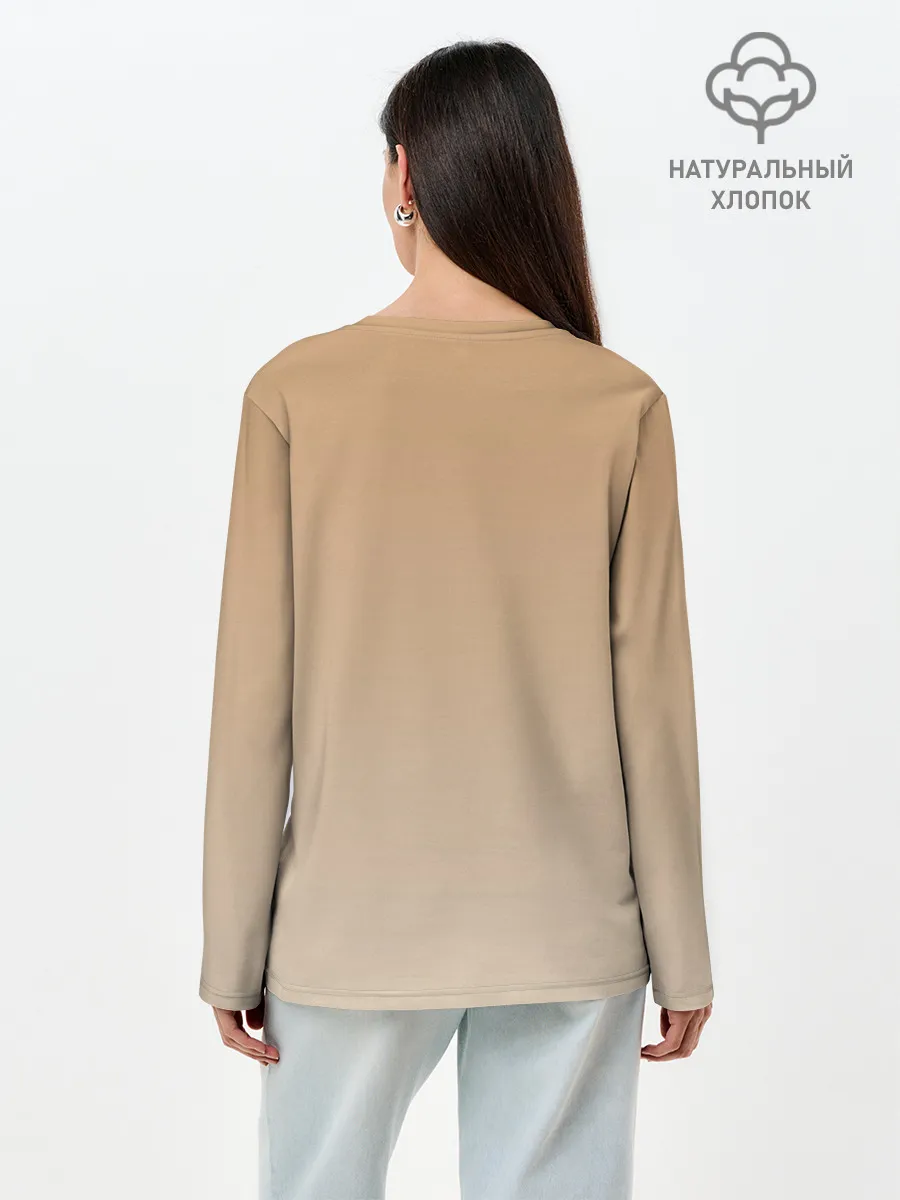 Лонгслив женский. Хлопок / питбуль