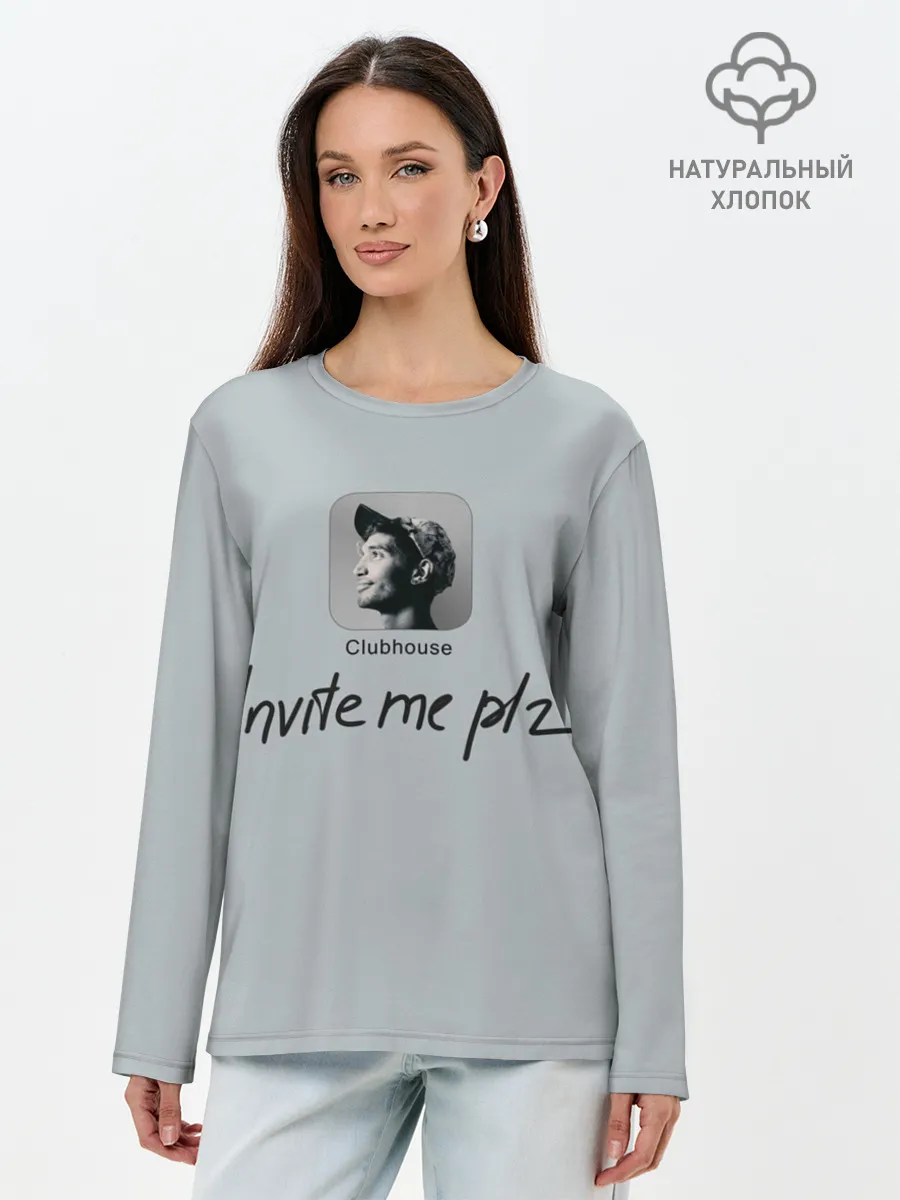 Лонгслив женский. Хлопок / Clubhouse