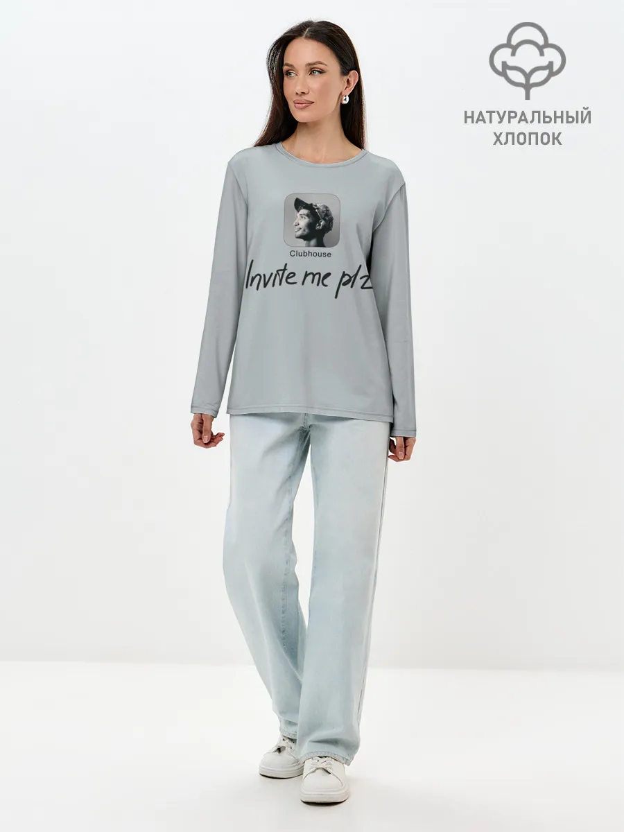 Лонгслив женский. Хлопок / Clubhouse