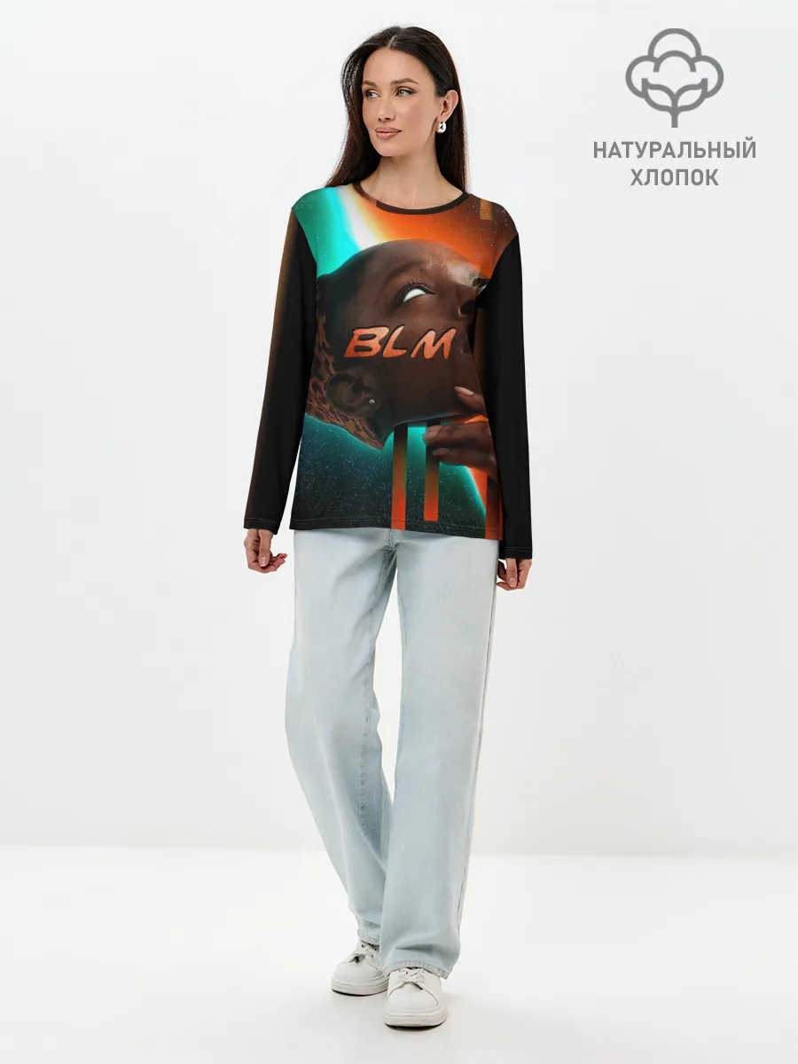 Лонгслив женский. Хлопок / BLM