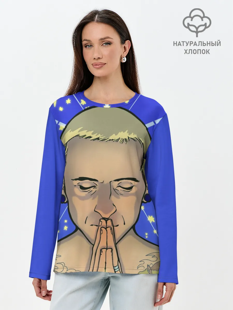 Лонгслив женский. Хлопок / Chester Bennington