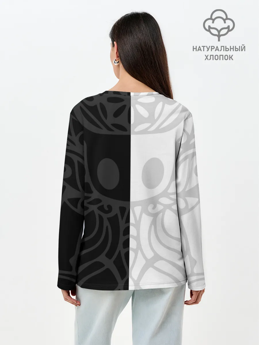 Лонгслив женский. Хлопок / HOLLOW KNIGHT | ХОЛЛОУ НАЙТ