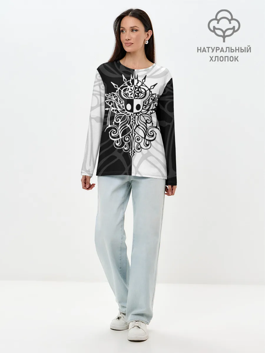Лонгслив женский. Хлопок / HOLLOW KNIGHT | ХОЛЛОУ НАЙТ