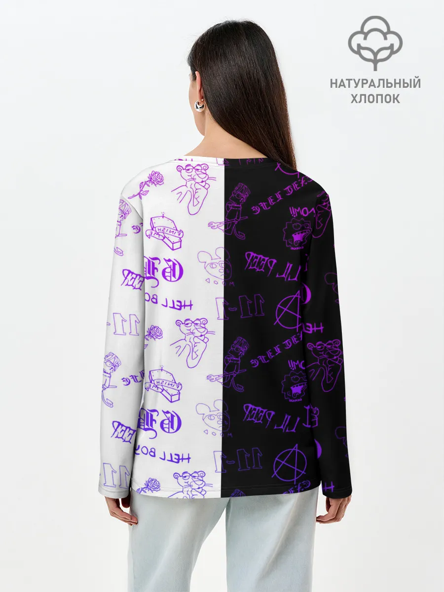 Лонгслив женский. Хлопок / LIL PEEP