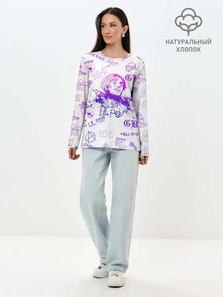Лонгслив женский. Хлопок / LIL PEEP