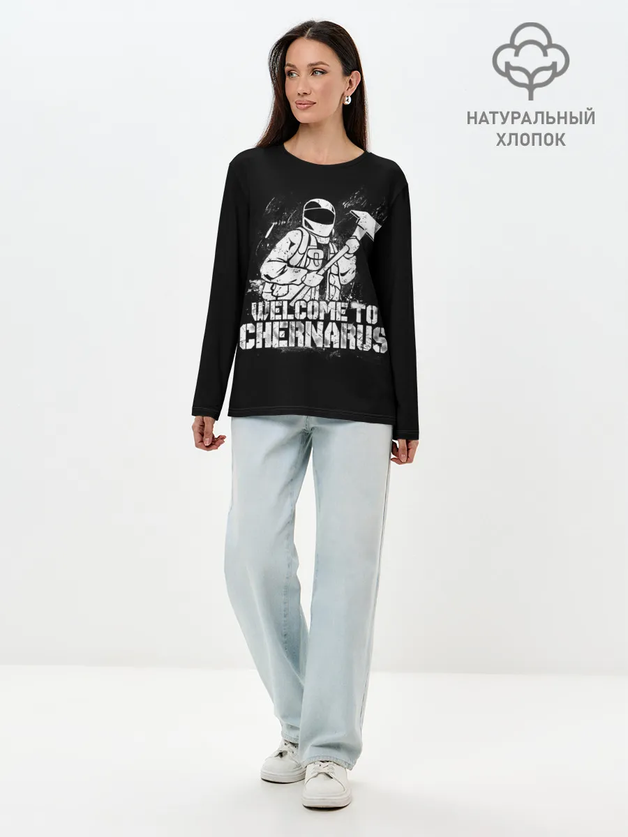 Лонгслив женский. Хлопок / DayZ Chernarus