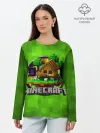 Лонгслив женский. Хлопок / Minecraft