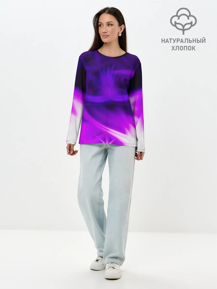 Лонгслив женский. Хлопок / Among The Voids