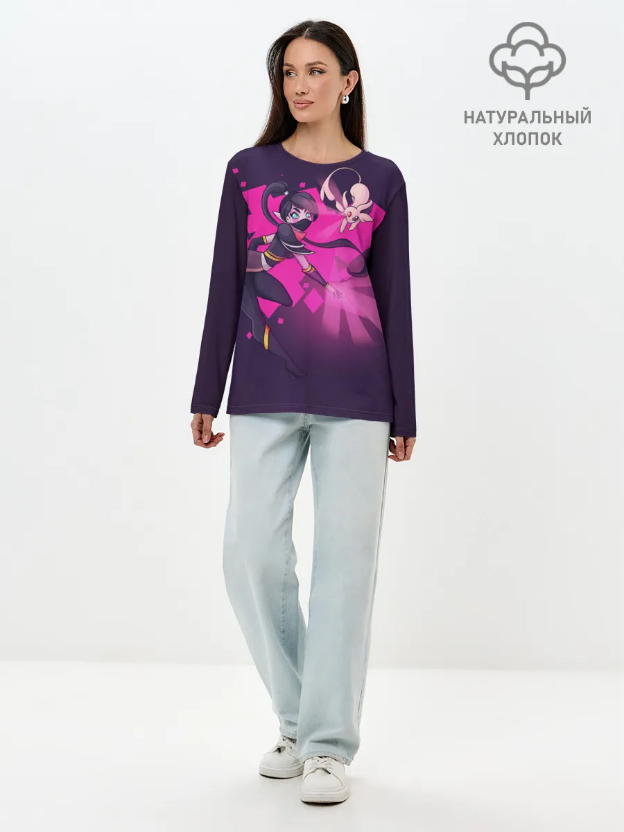 Лонгслив женский. Хлопок / Темпларочка | Dota 2