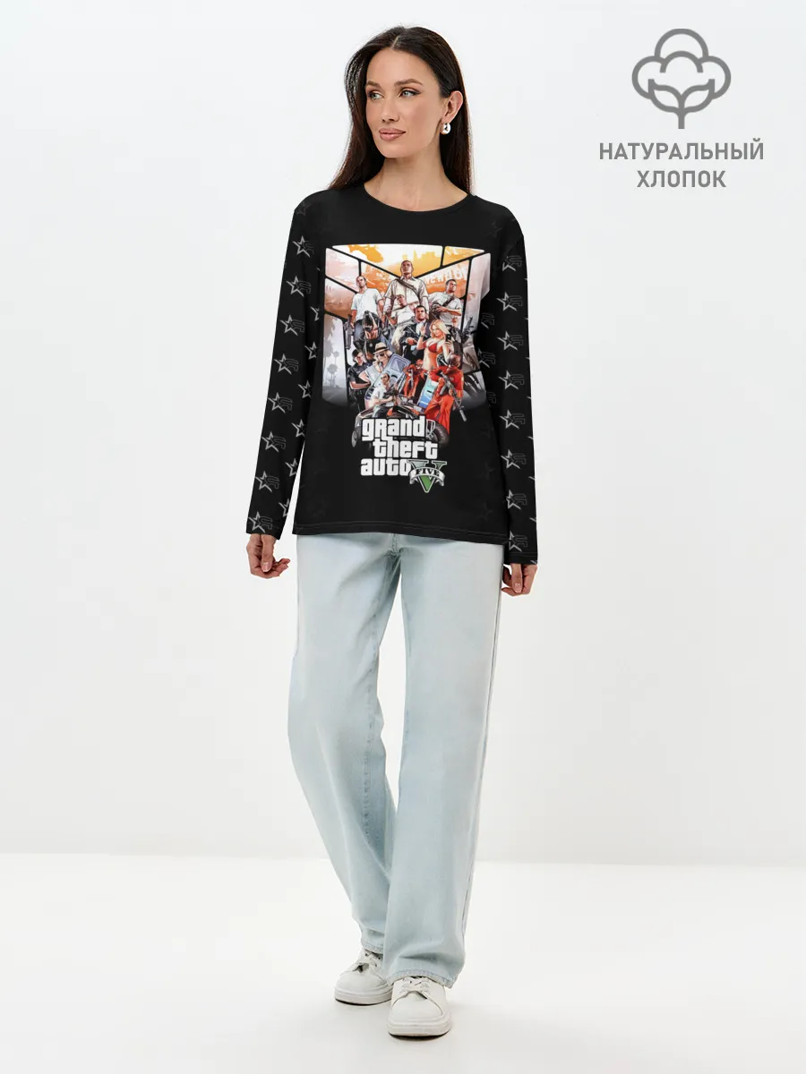 Лонгслив женский. Хлопок / Grand Theft Auto five