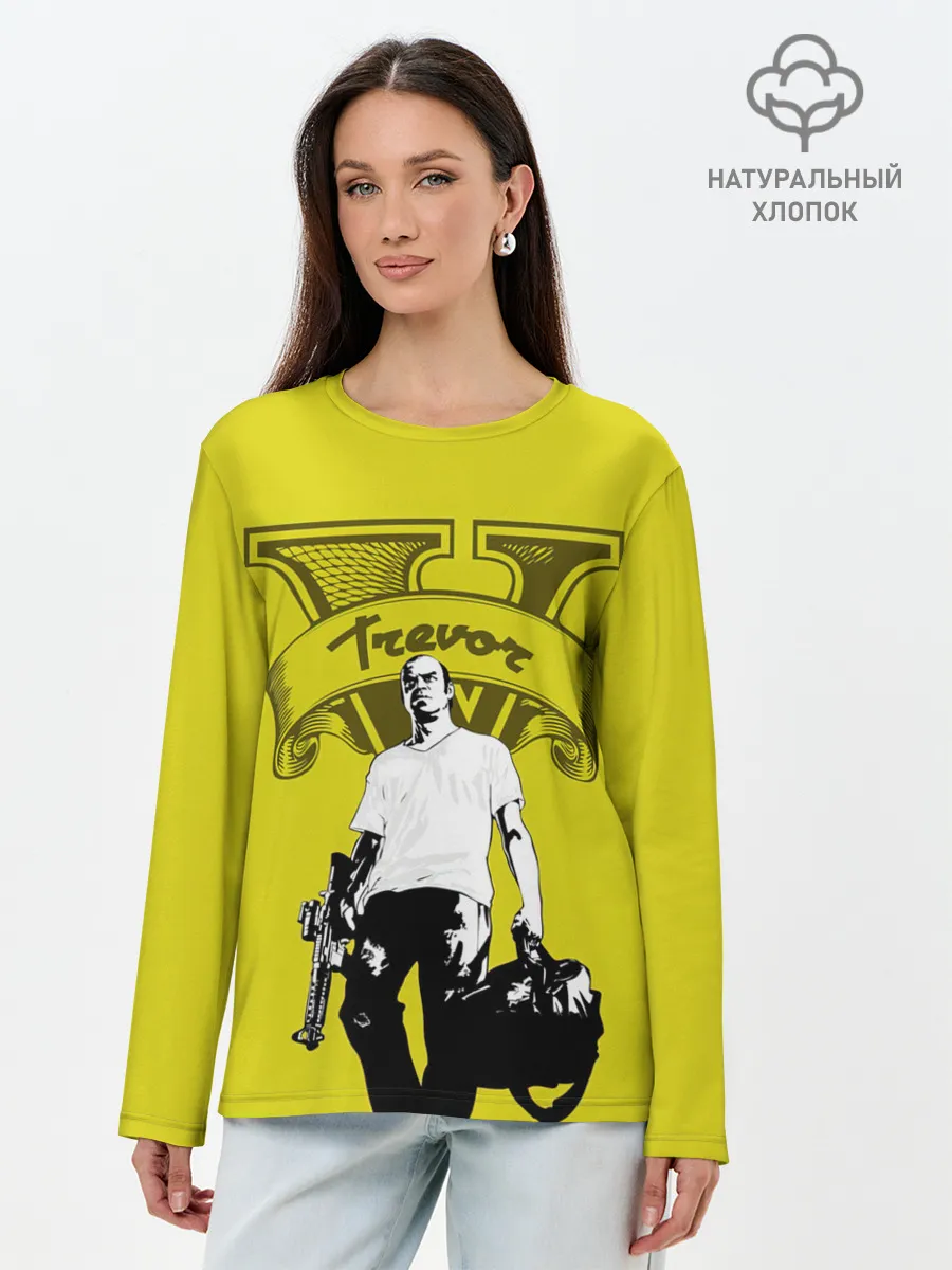 Лонгслив женский. Хлопок / Trevor | GTA V