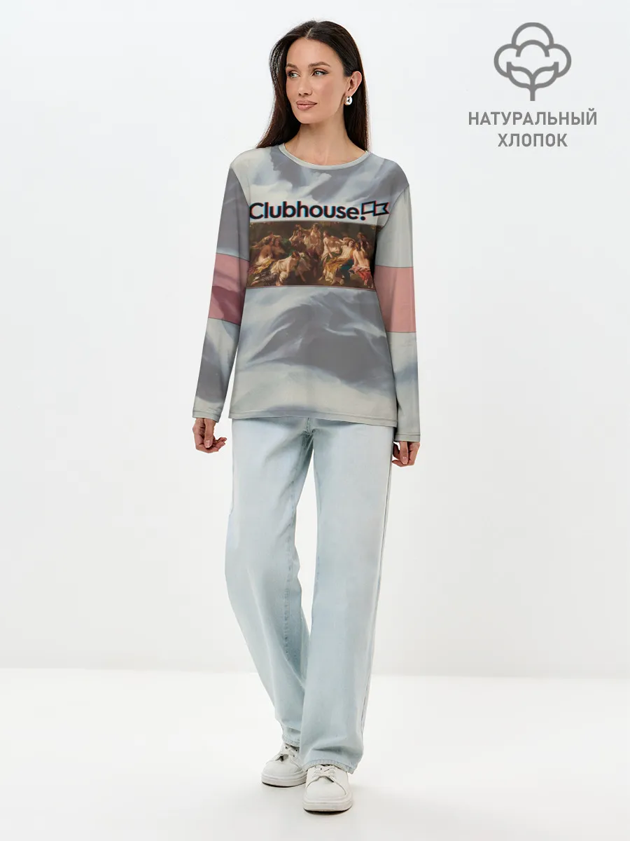 Лонгслив женский. Хлопок / Clubhouse Welcome | Клабхаус