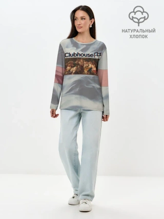 Лонгслив женский. Хлопок / Clubhouse Welcome | Клабхаус
