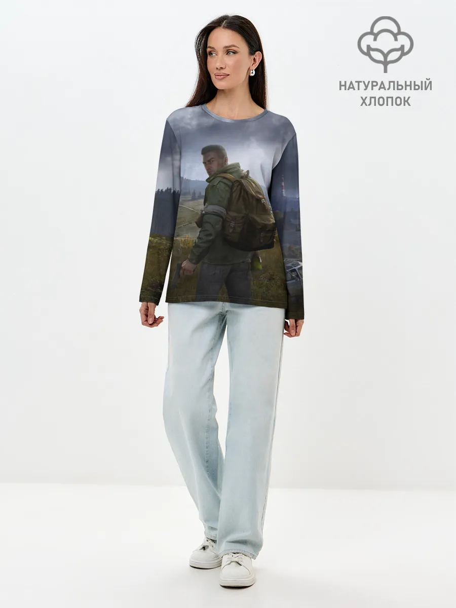 Лонгслив женский. Хлопок / DAYZ POSTER | ДЕЙЗИ ПОСТЕР