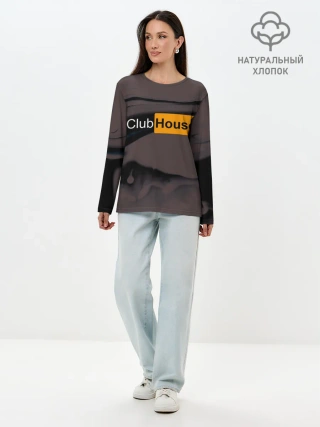 Лонгслив женский. Хлопок / Clubhouse Pornhub | Клабхаус