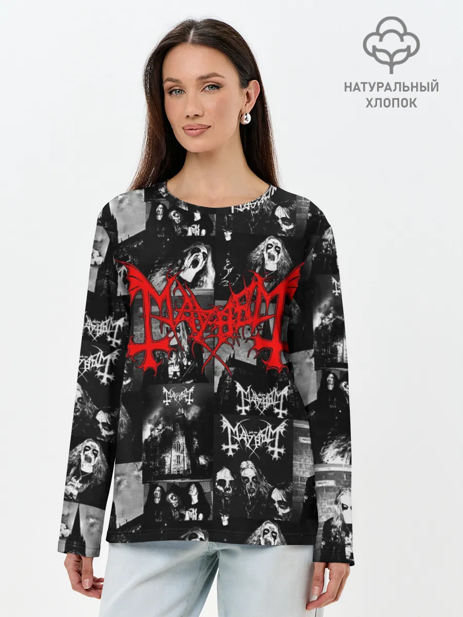 Лонгслив женский. Хлопок / MAYHEM