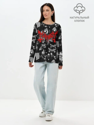Лонгслив женский. Хлопок / MAYHEM