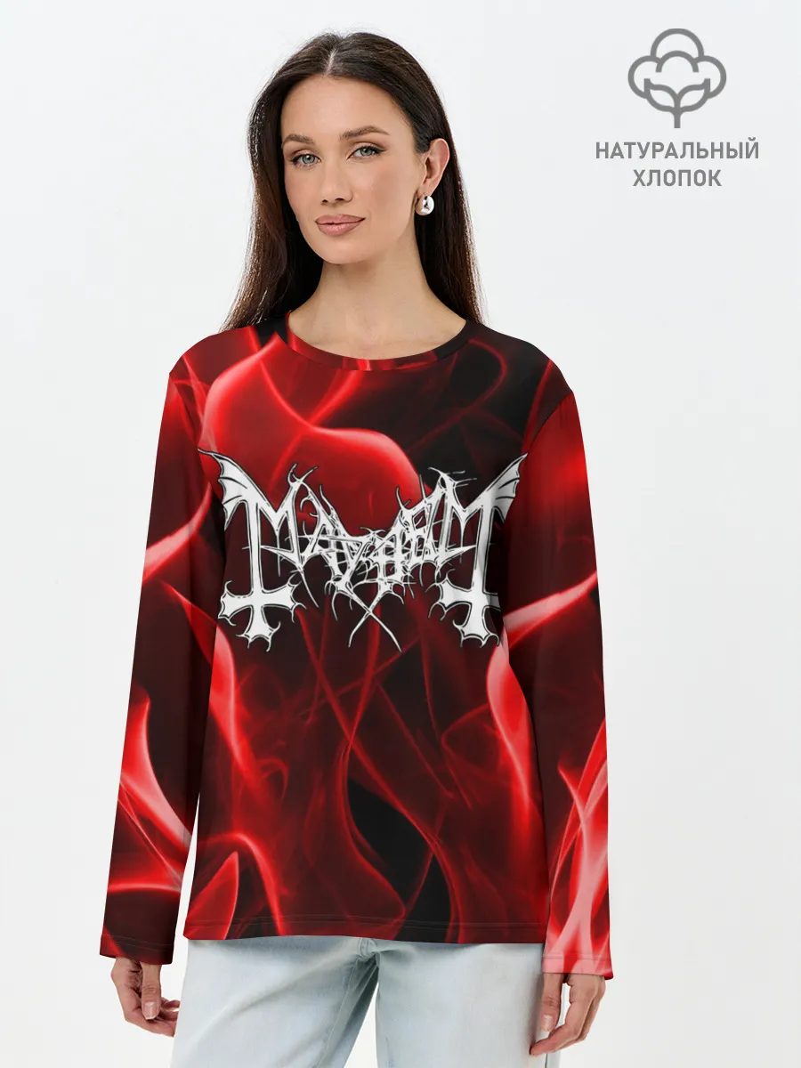 Лонгслив женский. Хлопок / MAYHEM