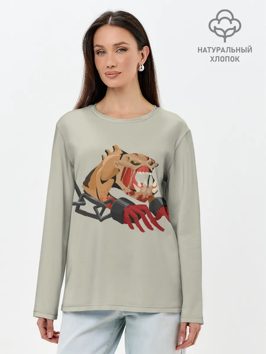 Лонгслив женский. Хлопок / Гуля | Dota 2