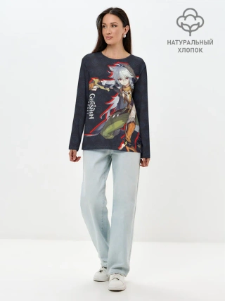 Лонгслив женский. Хлопок / Genshin Impact